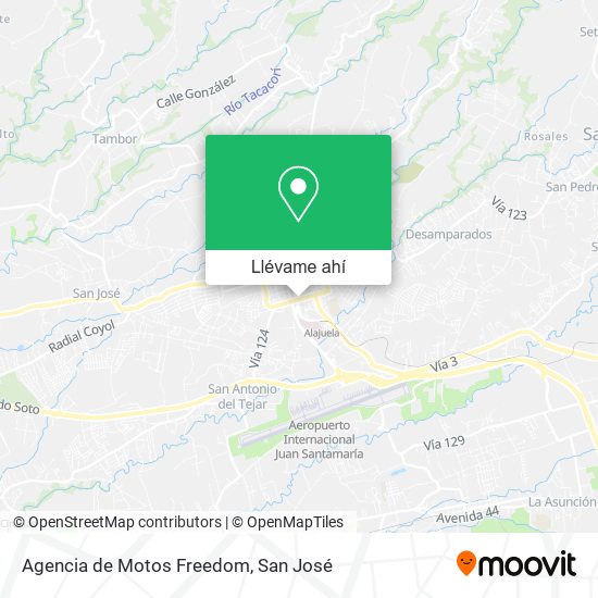 Mapa de Agencia de Motos Freedom