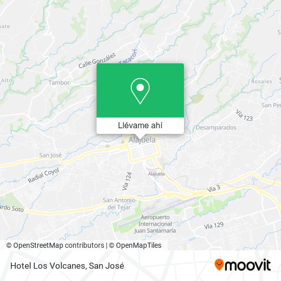 Mapa de Hotel Los Volcanes