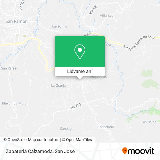 Mapa de Zapateria Calzamoda