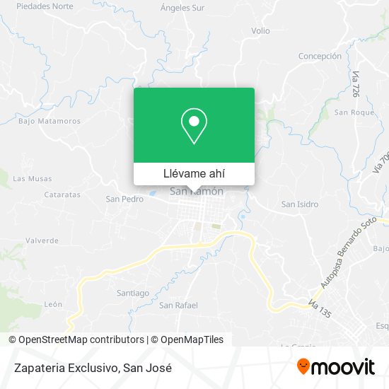 Mapa de Zapateria Exclusivo