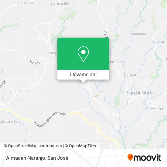 Mapa de Almacen Naranjo