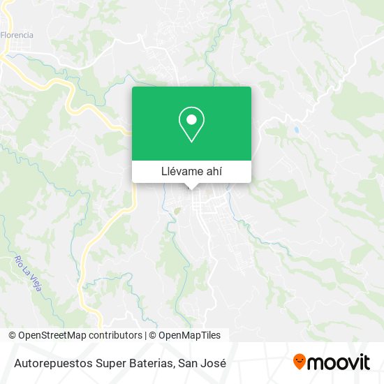 Mapa de Autorepuestos Super Baterias