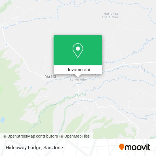 Mapa de Hideaway Lodge