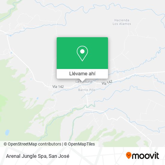 Mapa de Arenal Jungle Spa