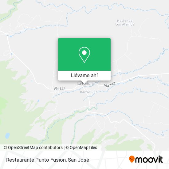 Mapa de Restaurante Punto Fusion