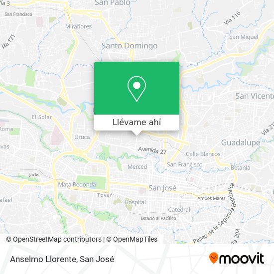 Mapa de Anselmo Llorente