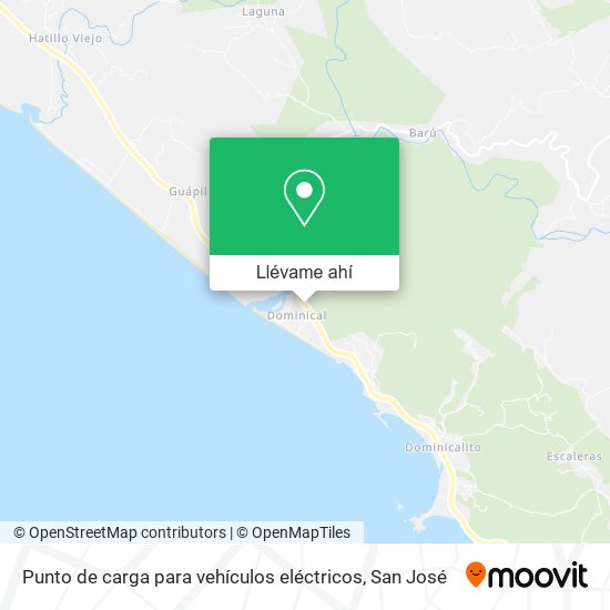 Mapa de Punto de carga para vehículos eléctricos