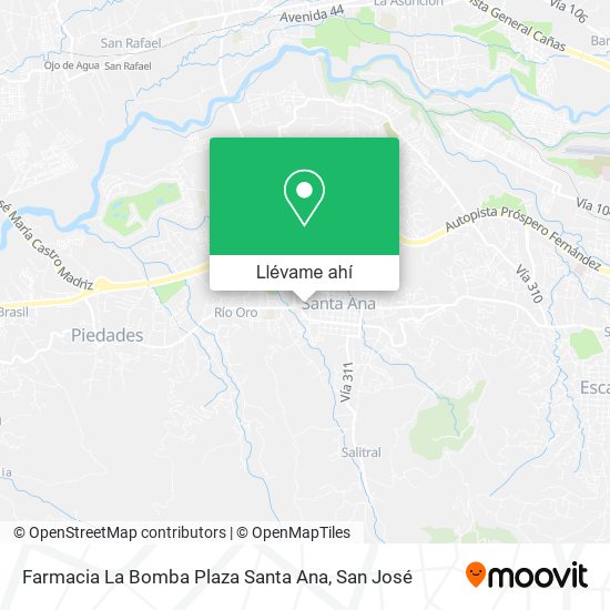 Mapa de Farmacia La Bomba Plaza Santa Ana