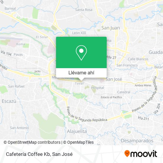 Mapa de Cafetería Coffee Kb