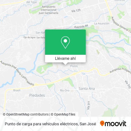 Mapa de Punto de carga para vehículos eléctricos