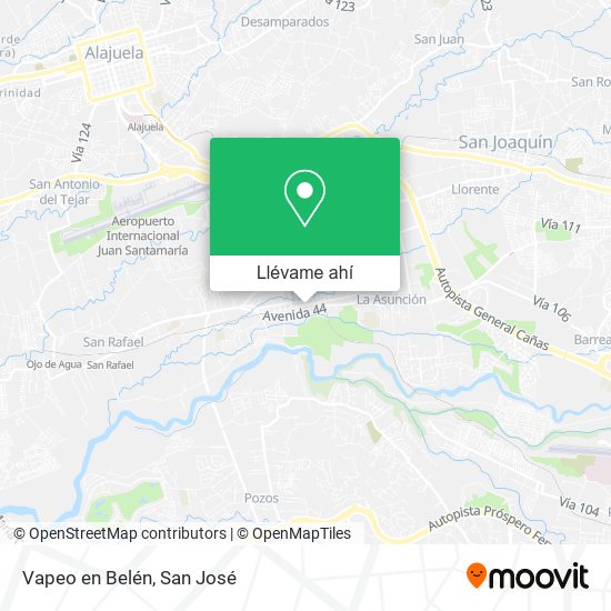 Mapa de Vapeo en Belén