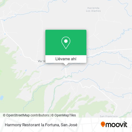 Mapa de Harmony Restorant la Fortuna
