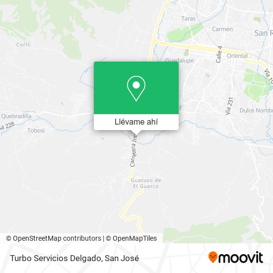 Mapa de Turbo Servicios Delgado