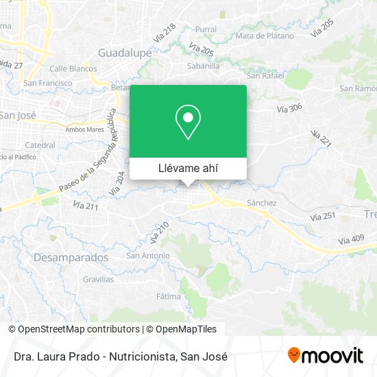 Mapa de Dra. Laura Prado - Nutricionista