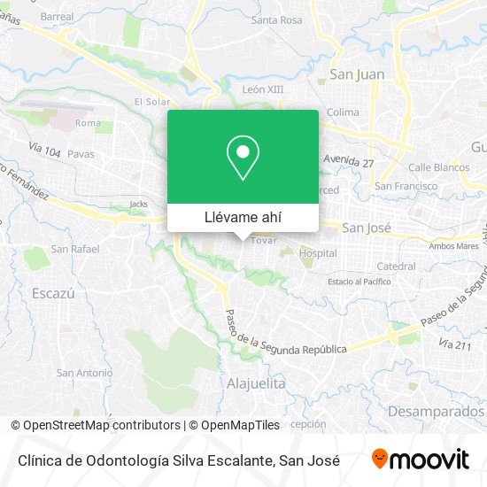 Mapa de Clínica de Odontología Silva Escalante