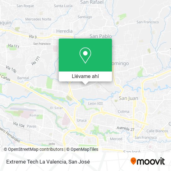Mapa de Extreme Tech La Valencia