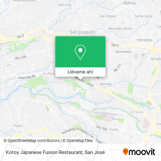 Mapa de Kotoy Japanese Fusion Restaurant