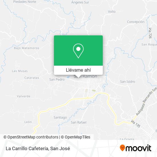 Mapa de La Carrillo Cafetería