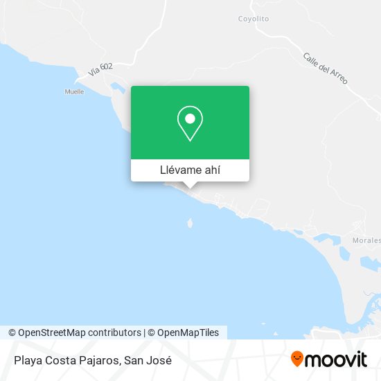 Mapa de Playa Costa Pajaros