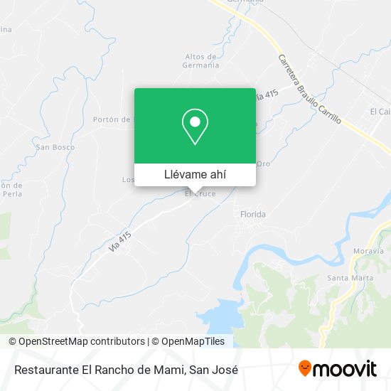 Mapa de Restaurante El Rancho de Mami