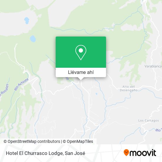 Mapa de Hotel El Churrasco Lodge