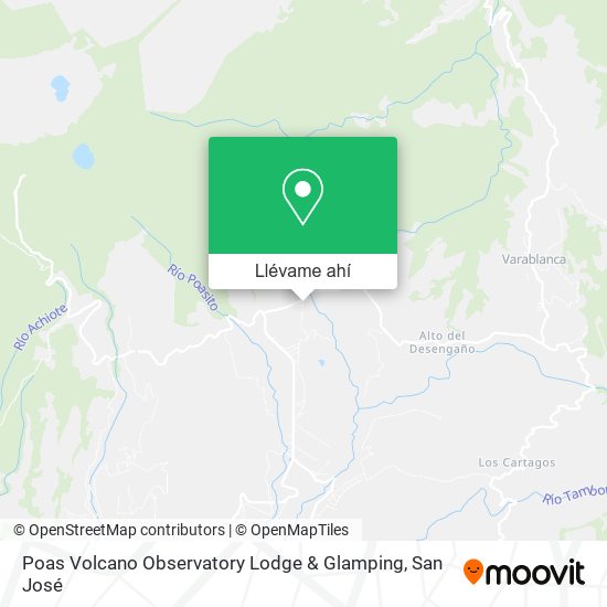 Mapa de Poas Volcano Observatory Lodge & Glamping