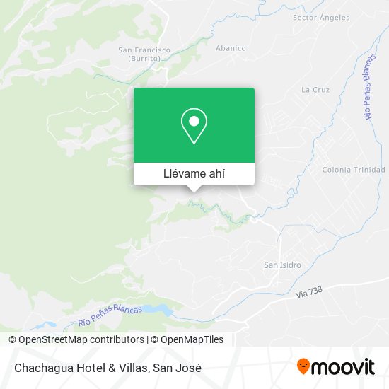Mapa de Chachagua Hotel & Villas
