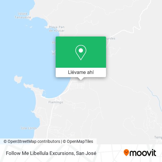 Mapa de Follow Me Libellula Excursions