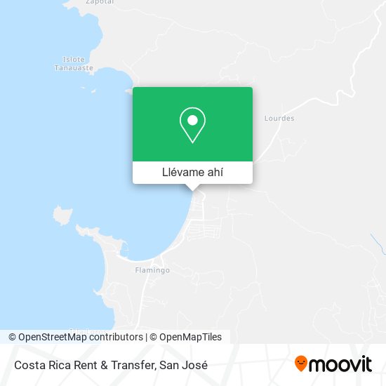 Mapa de Costa Rica Rent & Transfer