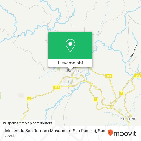 Mapa de Museo de San Ramon (Museum of San Ramon)