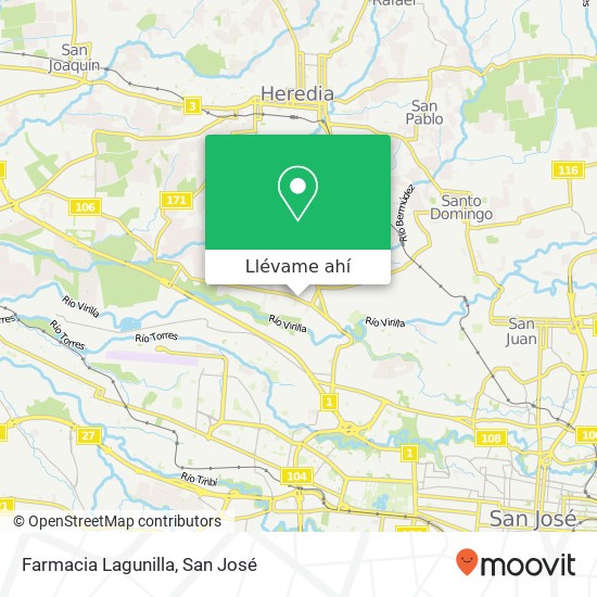 Mapa de Farmacia Lagunilla