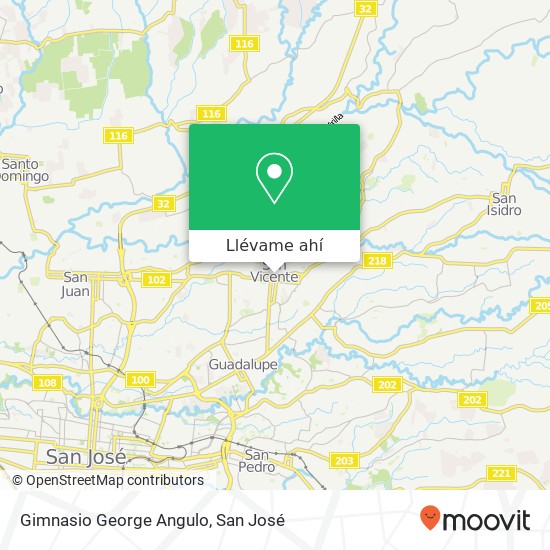 Mapa de Gimnasio George Angulo