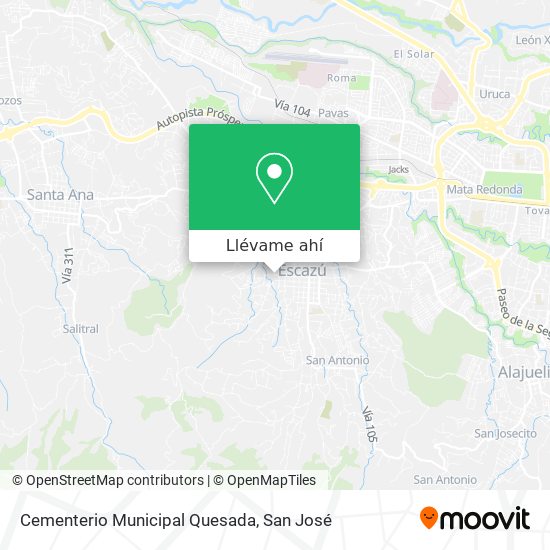 Mapa de Cementerio Municipal Quesada