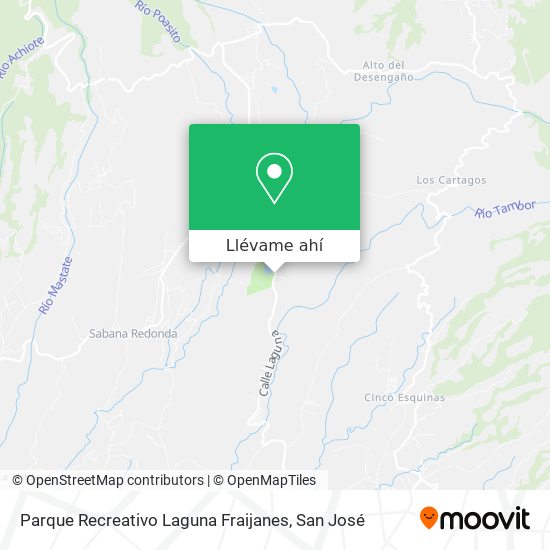 Mapa de Parque Recreativo Laguna Fraijanes