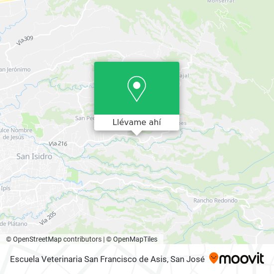 Mapa de Escuela Veterinaria San Francisco de Asis