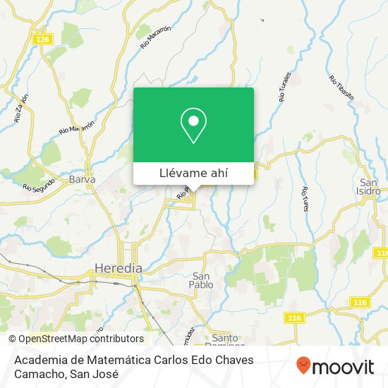 Mapa de Academia de Matemática Carlos Edo Chaves Camacho