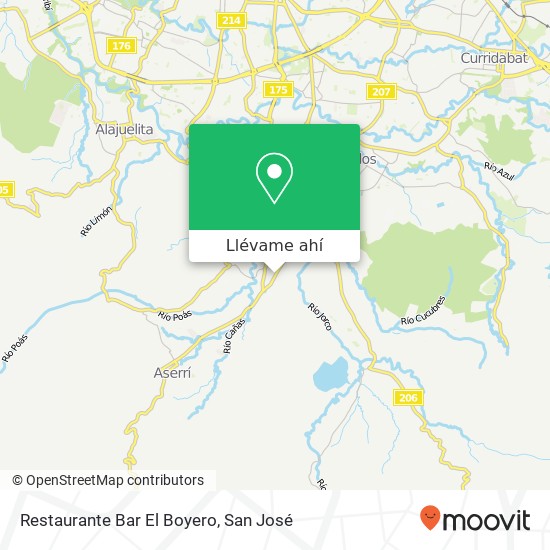 Mapa de Restaurante Bar El Boyero