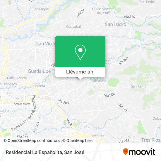 Mapa de Residencial La Españolita