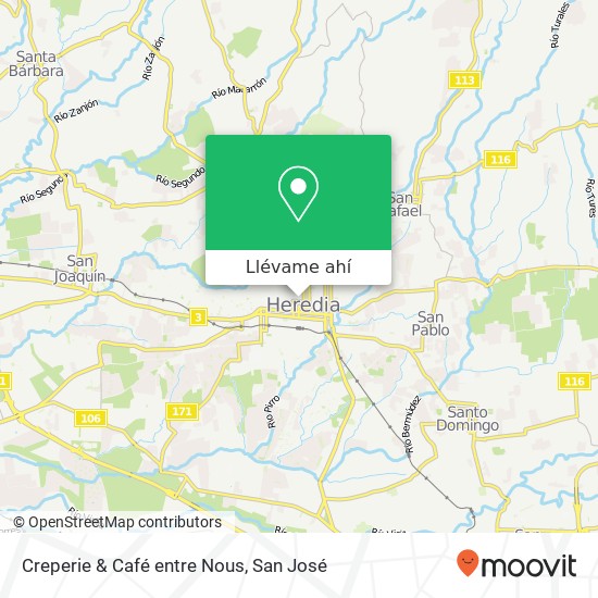 Mapa de Creperie & Café entre Nous