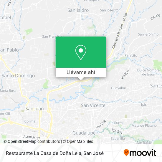 Mapa de Restaurante La Casa de Doña Lela