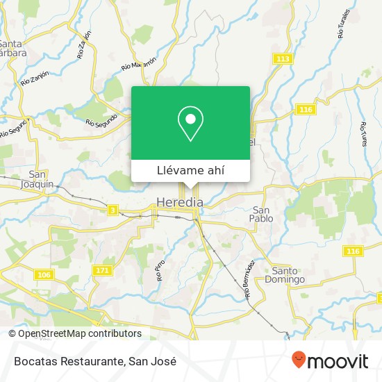 Mapa de Bocatas Restaurante