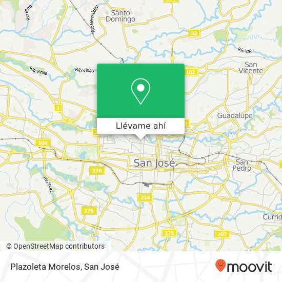 Mapa de Plazoleta Morelos