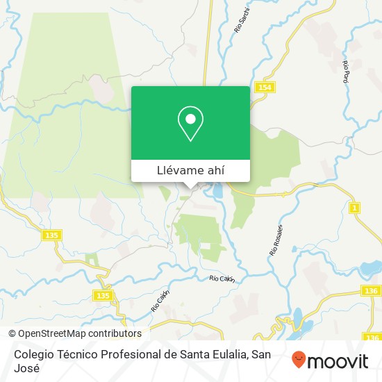 Mapa de Colegio Técnico Profesional de Santa Eulalia