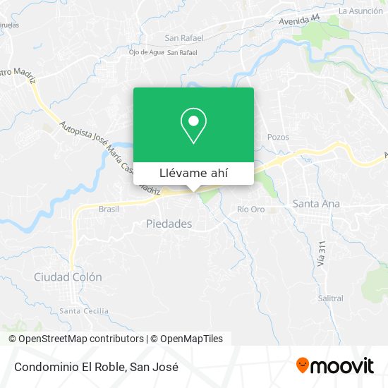 Mapa de Condominio El Roble