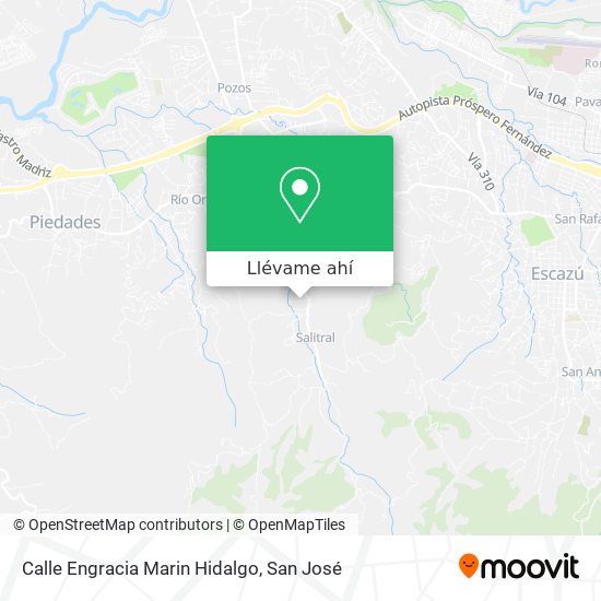 Mapa de Calle Engracia Marin Hidalgo