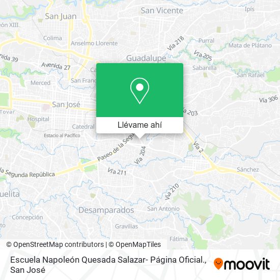 Mapa de Escuela Napoleón Quesada Salazar- Página Oficial.