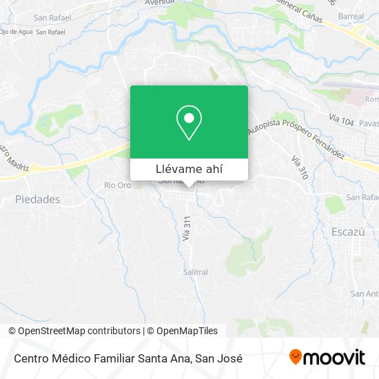 Mapa de Centro Médico Familiar Santa Ana