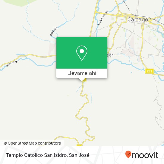 Mapa de Templo Catolico San Isidro