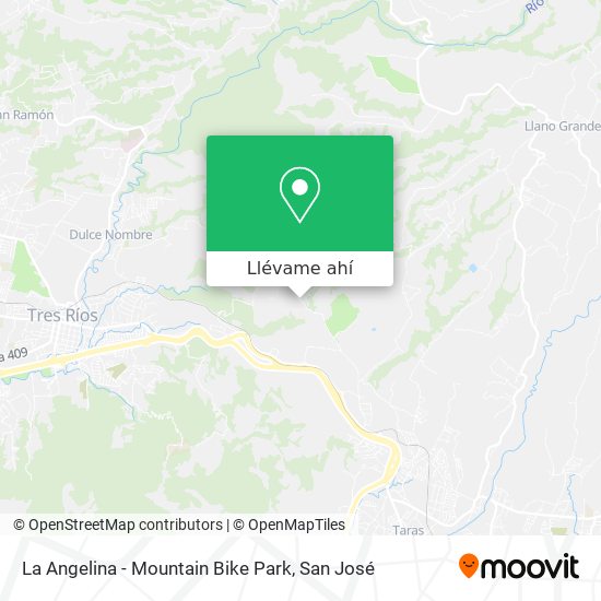 Mapa de La Angelina - Mountain Bike Park