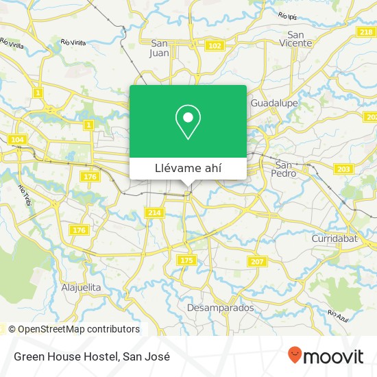 Mapa de Green House Hostel